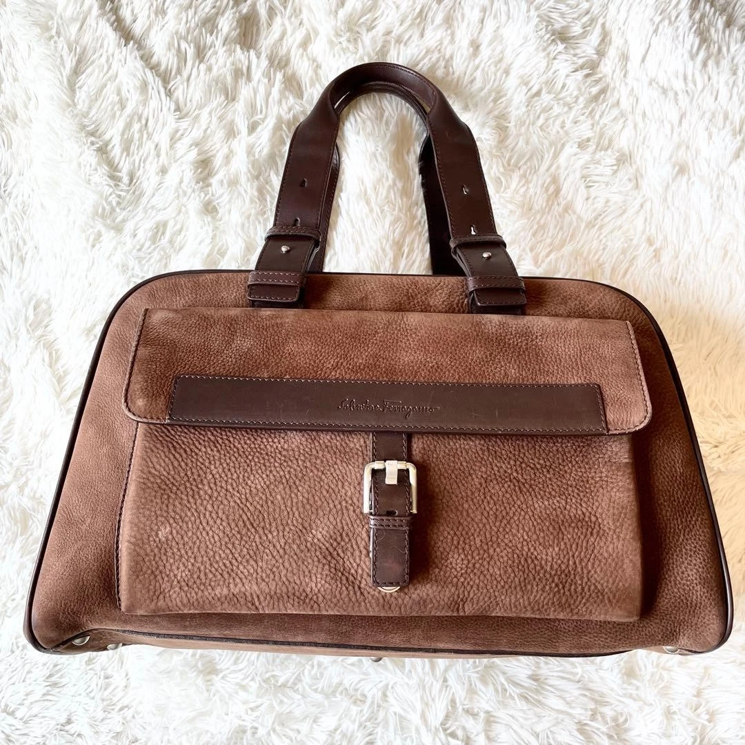 Vintage SalvatoreFerragamo スウェード ボストンバッグ Salvatore Ferragamo Suede Tote Bags for Women for sale | eBay