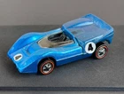 Vintage Hot Wheels Redline 1969 Blue McLaren M6A US - All Original, Very Nice!