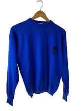 GIANNI VERSACE Knit Sweater (Lightweight) -- Wool BLU