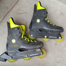 Vintage Rollerblade Lightning 90s 80s 3-Wheel Inline Skates Size 4