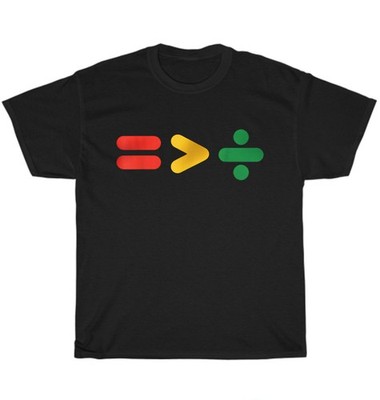 Juneteenth Equality is Greater Than Division Afro African Black History T-Shirt