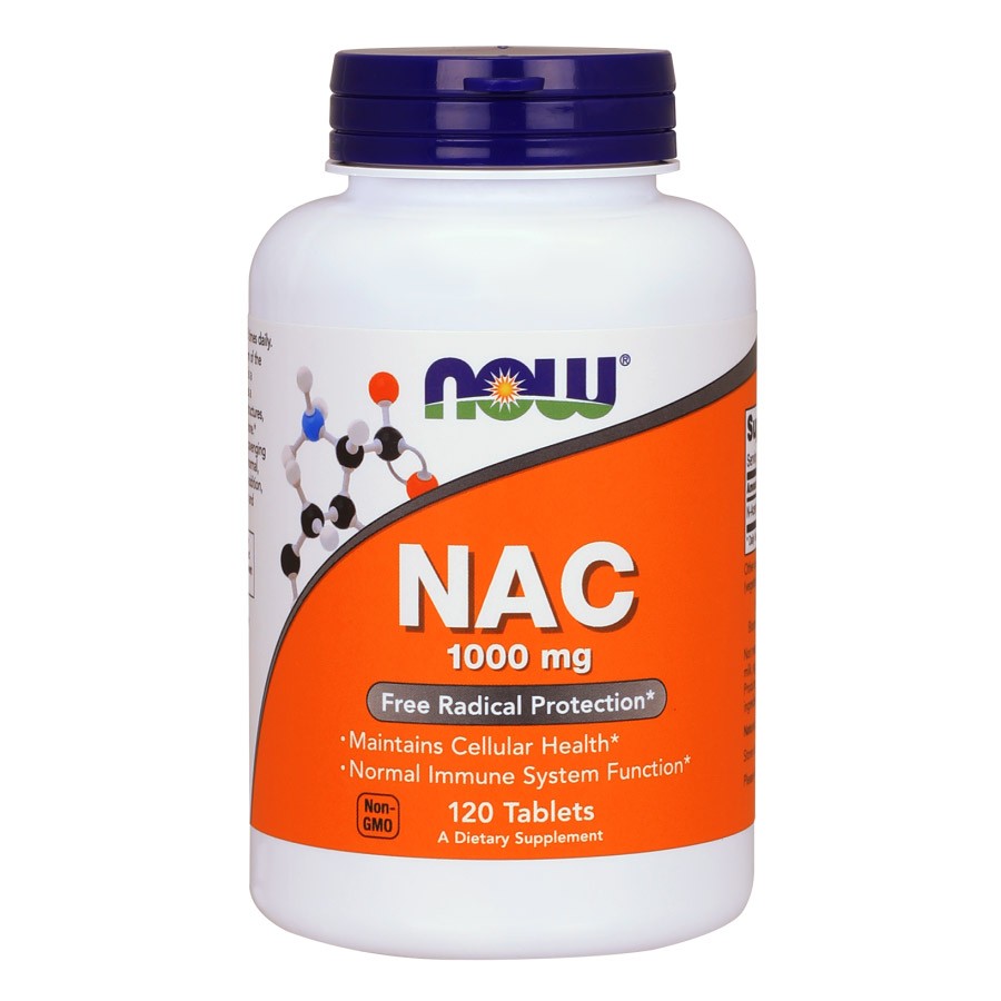 NOW Foods NAC 1000 mg 120 Vegan Tablets - NOW0185 Extra Strength