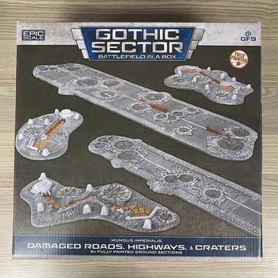 GOTISCHER SEKTOR MUNDUS IMPERIALIS BESCHÄDIGTE STRASSEN, AUTOBAHNEN & KRATER GELÄNDE LANDSCHAFT