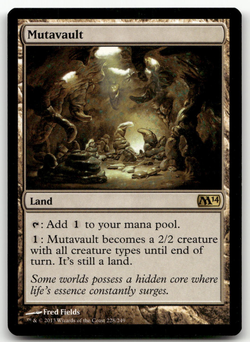 Mutavault #228 (NM) Magic 2014 M14 Magic MTG