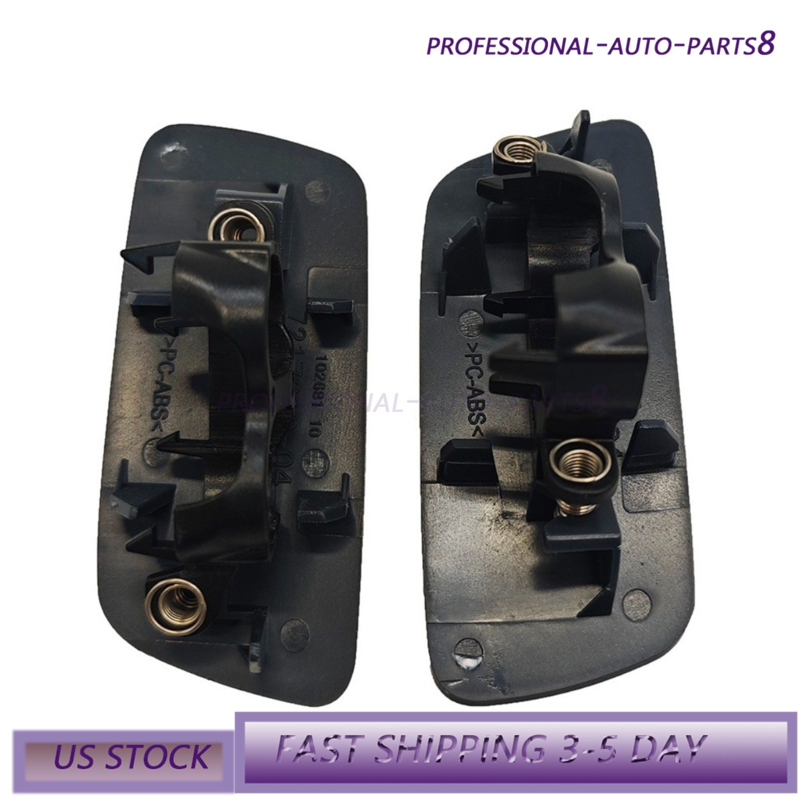 Pair LH RH Headlamp Washer Cover For 10-18 Rolls-Royce Ghost 61677244959 44960