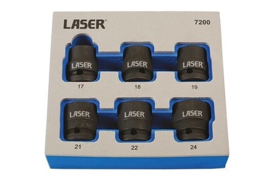 Laser Tools Beschädigter Mutter-/Schraubenausdreher 1/2''D 6-tlg 7200