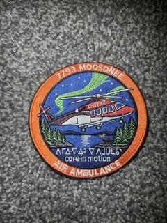 EMS Helicopter Ornge 7793Air Ambulance Paramedic Moosonee Ontario Canada patch
