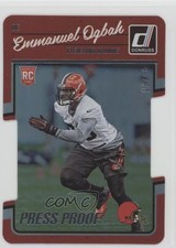 2016 Donruss Rookies Press Proof Silver Die-Cut 46/75 Emmanuel Ogbah #315 fm0