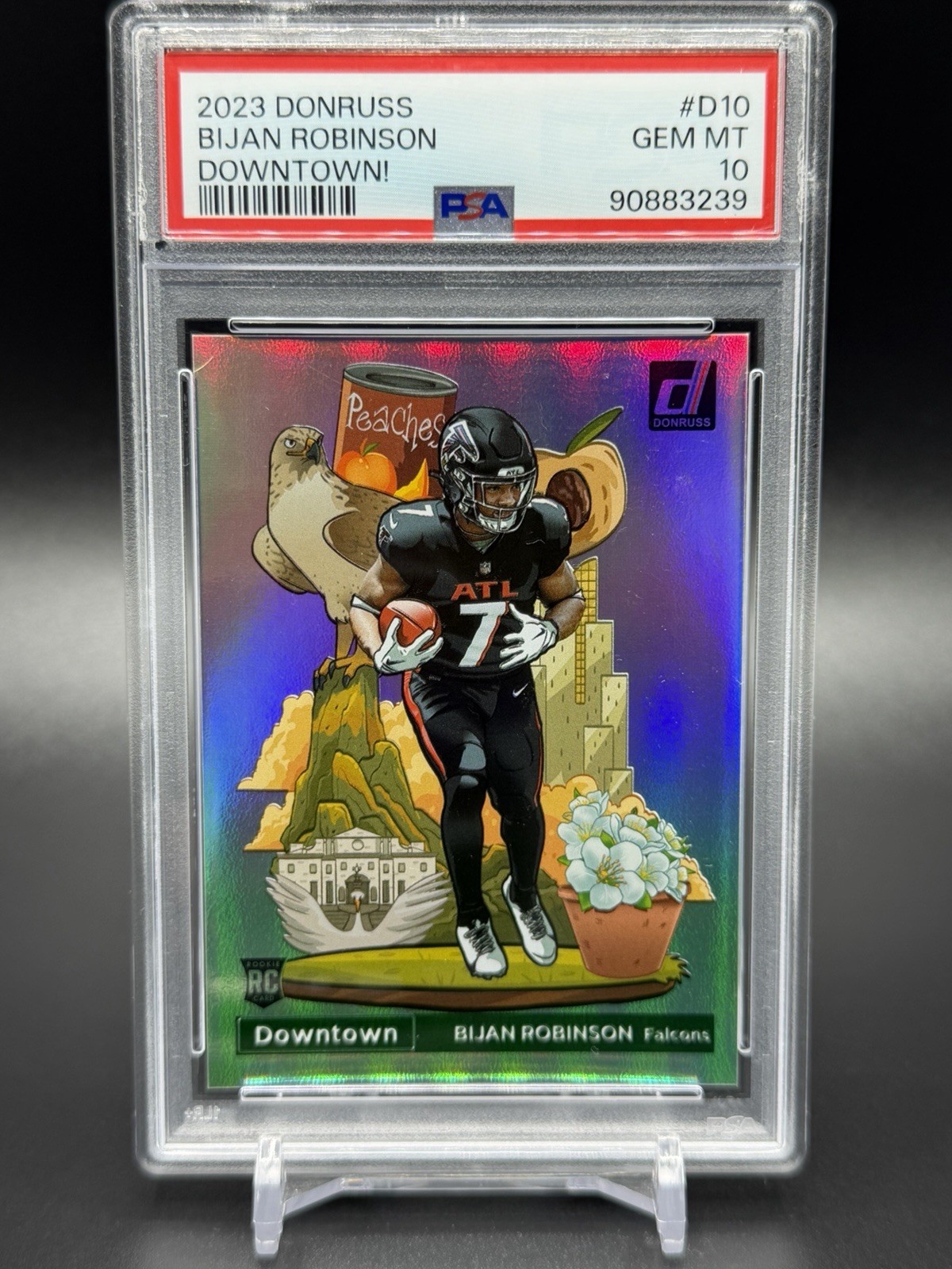 Bijan Robinson Panini Donruss Downtown #D10 Base