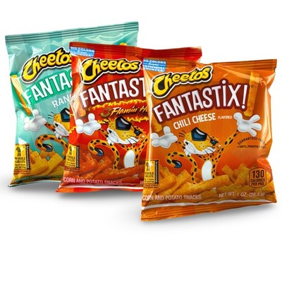 Cheetos Fantastix Crunchy School Snacks   8 Pack | Choose Ranch, Flamin  Hot or