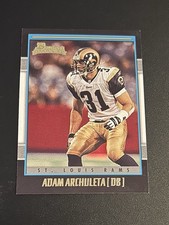 2001 Bowman Adam Archuleta #242 (RC) Base Rookie Card St. Louis Rams. rookie card picture