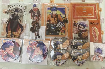 Obey Me Leviathan Acrylic Stand Can Badge Keychain Set Bulk Japan Anime