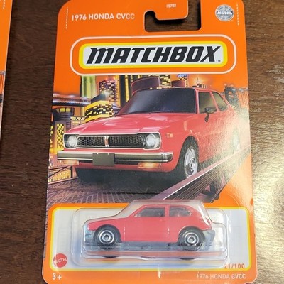 Matchbox 1:64 1976 Honda CVCC Red Diecast Car Mattel HF95A 30782 2021 Release