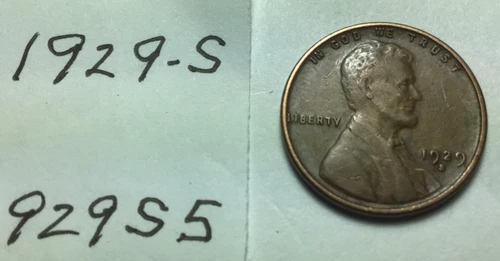 1925 S ; Wheat Penny ; good condition 929S5