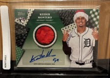 2025 Topps Holiday Keider Montero Holiday Autographs Relic /10