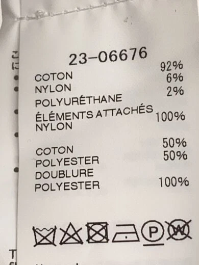 Abito intero sacai 23SS Nylon misto twill 1 Cotone BLK 23 06676