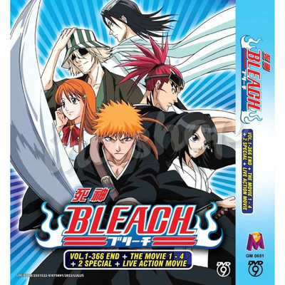 DVD Anime Bleach Complete Collection Vol.1-366 END + 4Movies + 2SP + Live Action