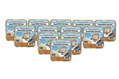 Pine Tree Farms 12 Pack Peanut Butter Suet Cake 12 Oz. 1110 Made in USA