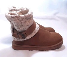 Ugg Cuffed Brown Boots Womens Size 8 