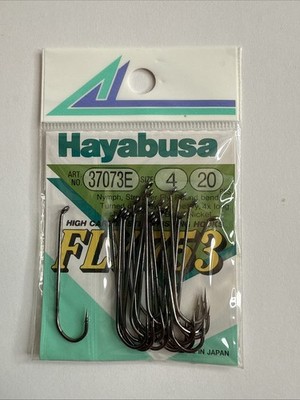 VTG Hayabusa Fly753 Hooks 37073E Forged High Carbon Steel Size 4 Qty 20 Fishing