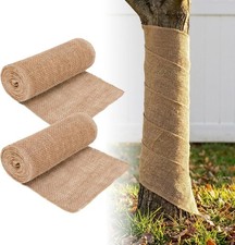 2 Rolls Burlap Roll - Burlap Tree Wraps To Protect Bark 7.8" X 118" Sackcloth Fa
