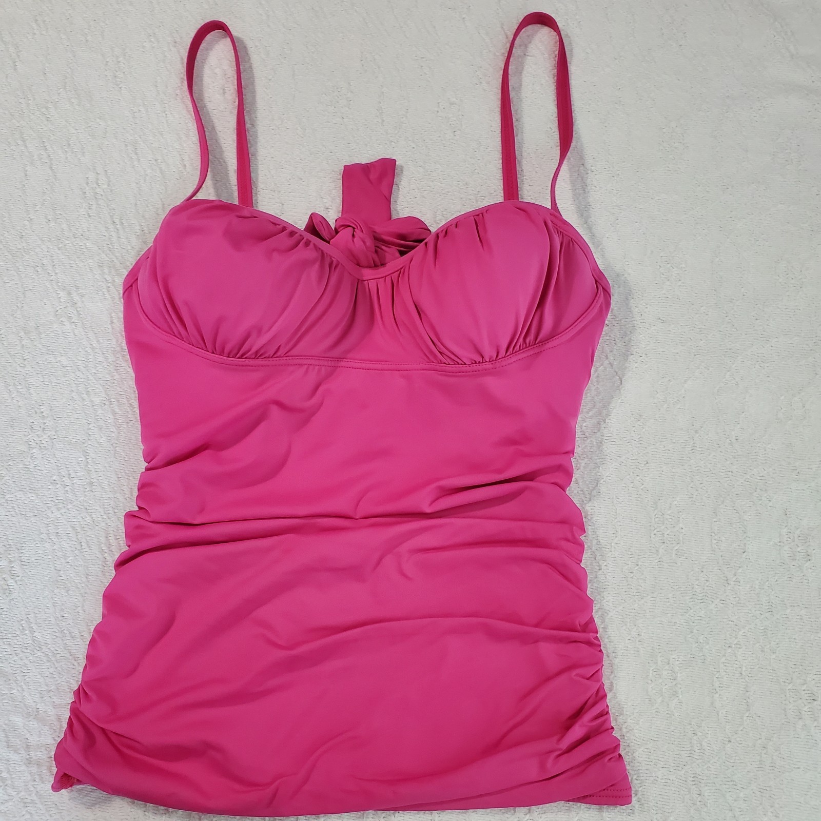 Women's Pink Tankini Swim Top Size Xs/S Cup C