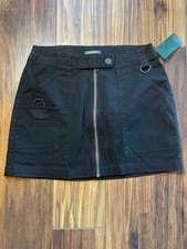 Ladies Wild Fable Mini Skirt NWT Black XS Large Pockets Back To School Belt Loop