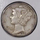 1938-D MERCURY DIME VF LOT 33
