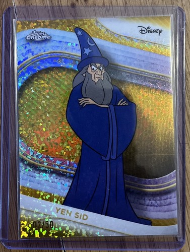 2025 Yen Sid #191 Topps Chrome Disney Gold Mini Diamond Refractor /50 Card