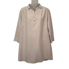 Tuckernuck Pomander Place Polly Shirt Dress In Lt Tan Size M