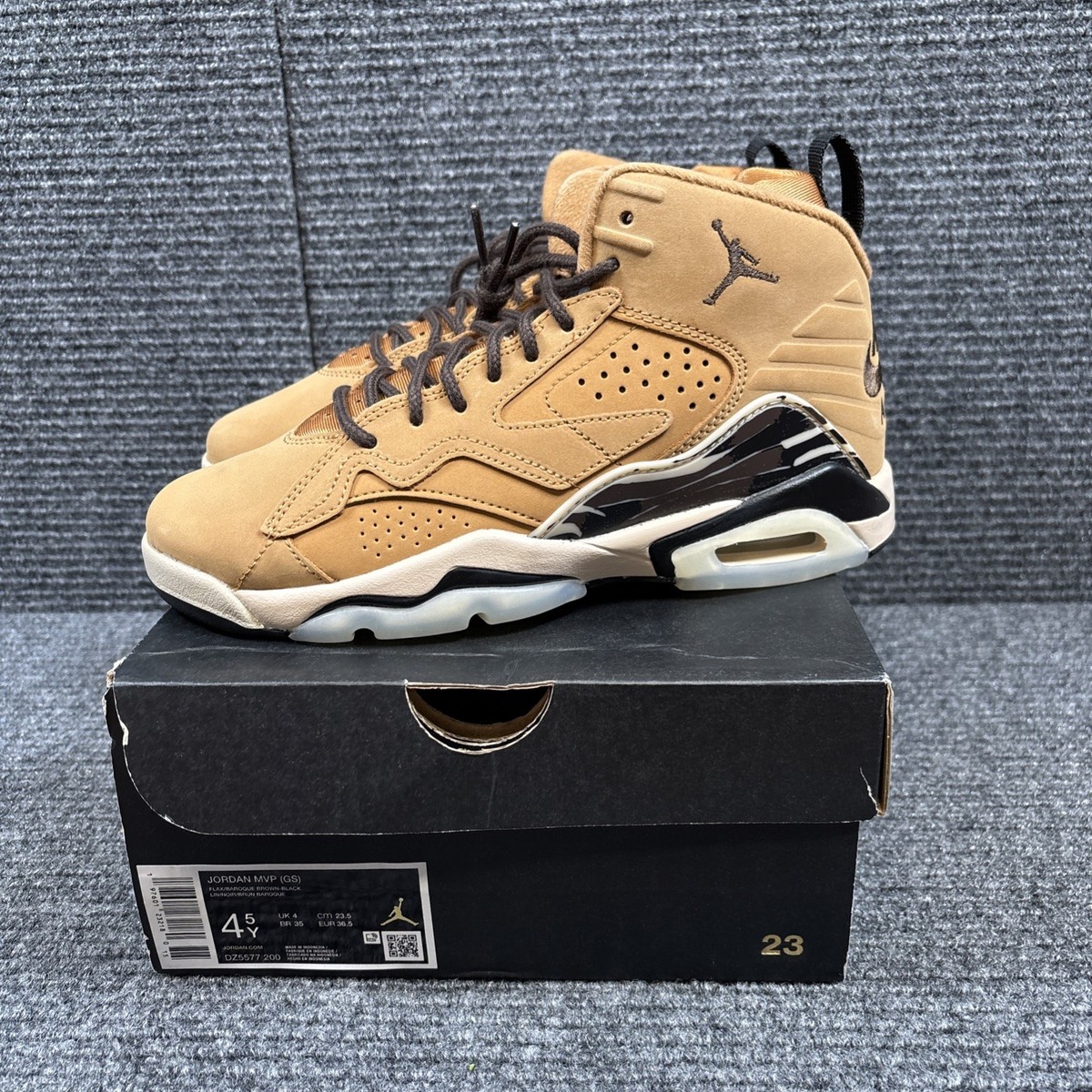 NIB Men Nike Air Jordan Jumpman MVP DZ5577 200 Flax/Baroque Brown