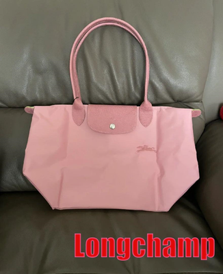 Longchamp Tote Bag, Medium Size, Shoulder Bag, Sakura Pink New
