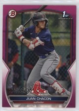 2023 Bowman Prospects Fuchsia 166/299 Juan Chacon #BP-105 1g5l
