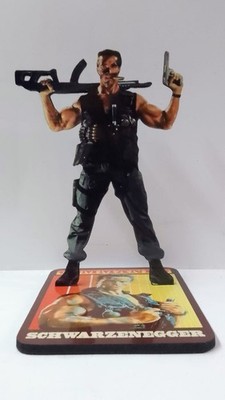 ARNOLD SCHWARZENEGGER COMMANDO HOLZFIGUR 20 Zentimeter Faserplatte - Argentinien