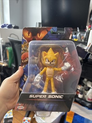 SUPER SONIC 5  Action Figure Sonic The Hedgehog 3 Movie Jakks Pacific Rare NIB