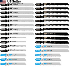 30PCS Jigsaw Blades Set Assorted T-Shank for Wood Metal Plastic Cutting