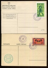 Switzerland Military card Infanterie  (Infantry)  #196 & 310