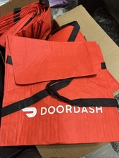 2-Doordash Large Insulated Pizza Delivery Bag Tote 19x19x5 Door Dash (SB)