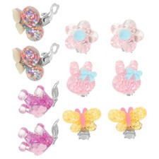  5 Pairs Party Earring Jewelry Cute Girls Earrings Childrens Clip on