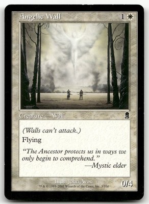 Angelic Wall #3 (MP) Odyssey ODY Magic MTG