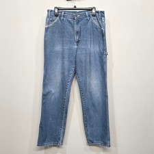 Dickies Carpenter Jeans Mens 33x30 Relaxed Straight Vintage Distressed Workwear