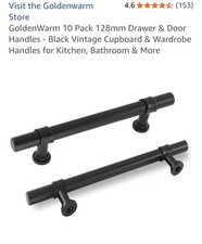 Goldenwarm 10 Pack Cabinet Handles 128mm Cupboard Handles Kitchen Cabinet Handl