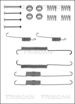 TRISCAN Zubehörsatz Bremsbacken 8105 102508 für FORD 2 GU Turnier GNU TAUNUS 5 1