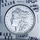 1892 O MORGAN SILVER DOLLAR HI GRADE GENUINE U.S. MINT RARE KEY COIN 7802