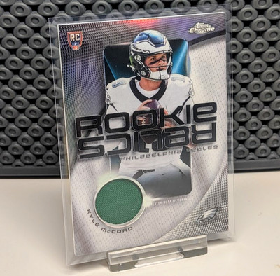 Kyle McCORD Rookie Relics Topps Chrome Football 2025 EAGLES RR KM Player Worn RC