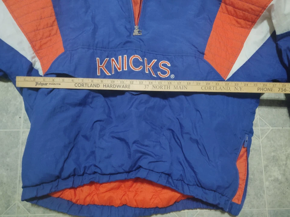New York NY Knicks Starter Men's Jacket XL Vintage 80s/90s NBA Pullover - Image 4 of 4