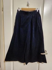 CORDUROI CLUB X ISSEY MIYAKE X ATSURO TAYAMA Corduroy Wide Leg Pant Navy, Size L