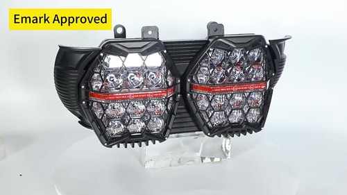 E24 LED Dual Headlight Daytime Running Lamp For 2015-2023 Harley Road Glide - Video 1 of 1