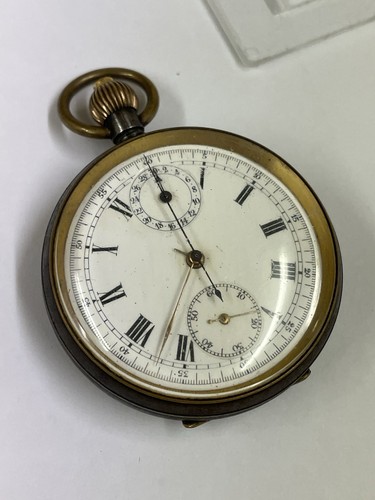 Reloj de Bolsillo Cronógrafo Vintage y Automatón Masónico Código Postal 👀 - Imagen 8 de 11
