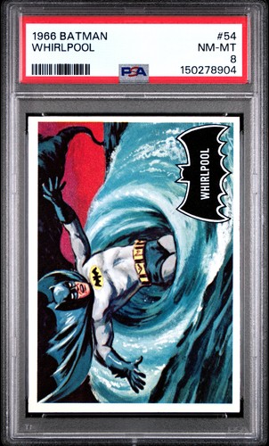 1966 Topps Batman Black Bat #54 Whirlpool
